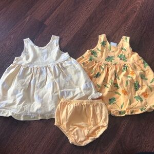 Vintage toddler summer dresses - fresh produce 12m